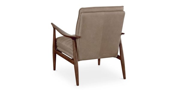 Ellis Leather Accent Chair For Sale - Image 5