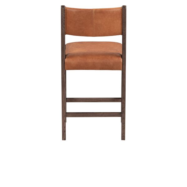 Wayne 26  Leather Counter Stool- Brown Cheap - Image 4