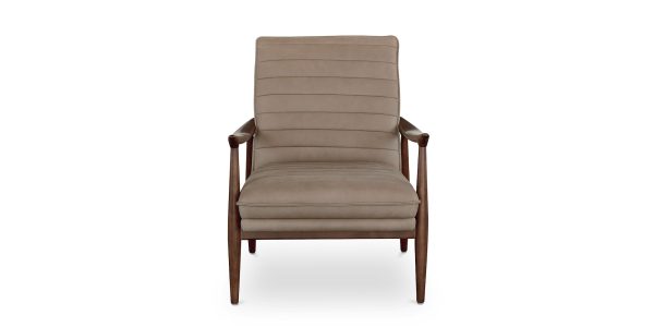 Ellis Leather Accent Chair For Sale