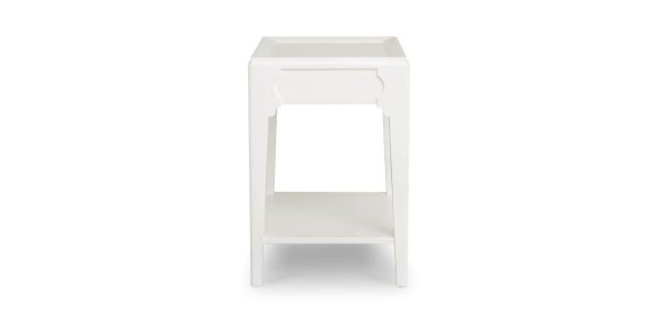Mayfair Bedside Table- Porcelain White Hot on Sale - Image 5