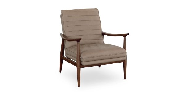 Ellis Leather Accent Chair For Sale - Image 4