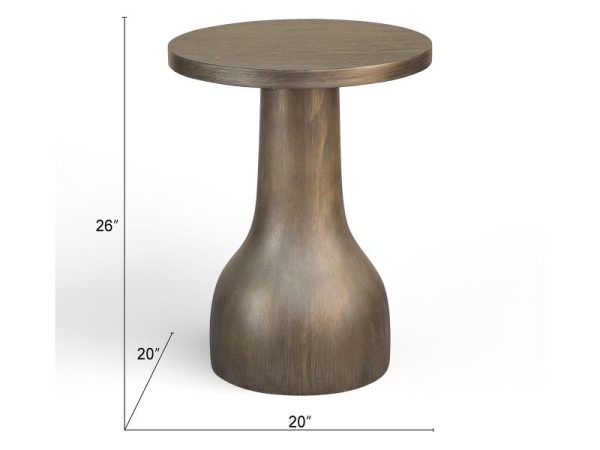 Bosley Lt. Brown Round Accent Table on Sale - Image 4