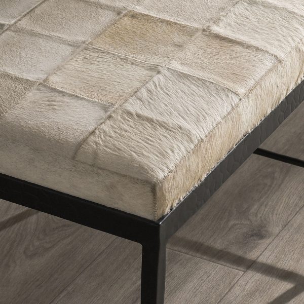 Achen Hide 28  Bench- Ivory For Cheap - Image 3