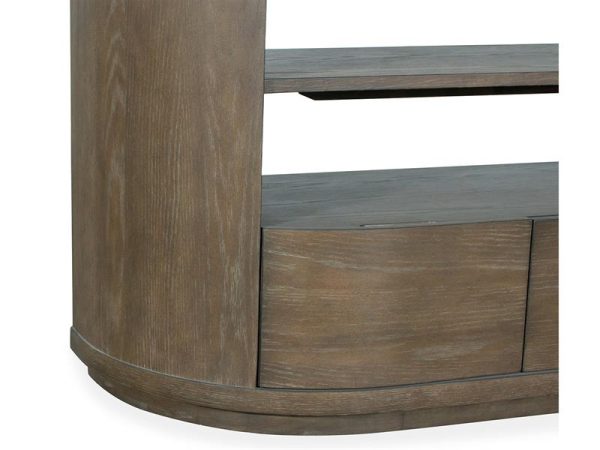 Bosley Lt. Brown Demilune Console Online - Image 3
