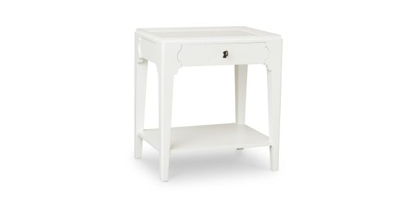 Mayfair Bedside Table- Porcelain White Hot on Sale - Image 3