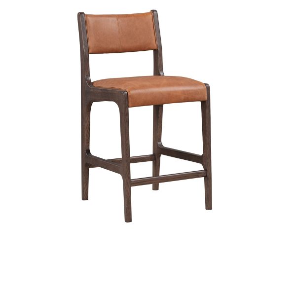 Wayne 26  Leather Counter Stool- Brown Cheap - Image 2