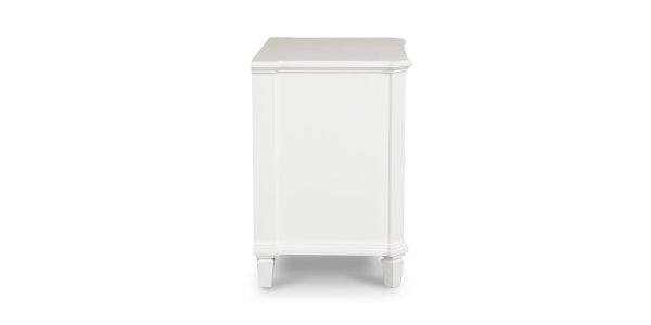 Trafford Nightstand- Porcelain White For Sale - Image 4