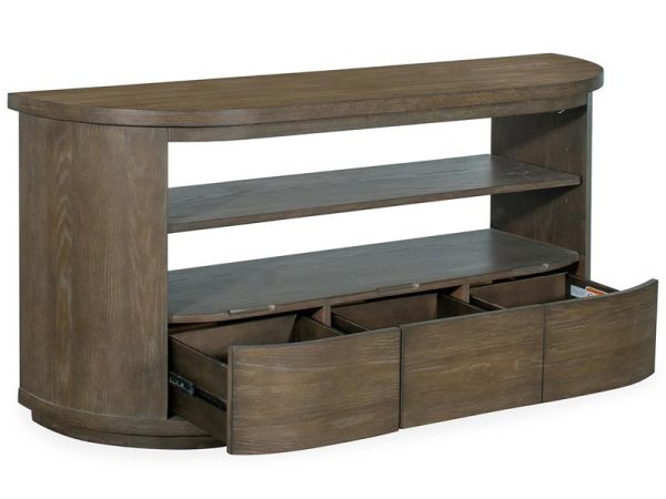 Bosley Lt. Brown Demilune Console Online - Image 4