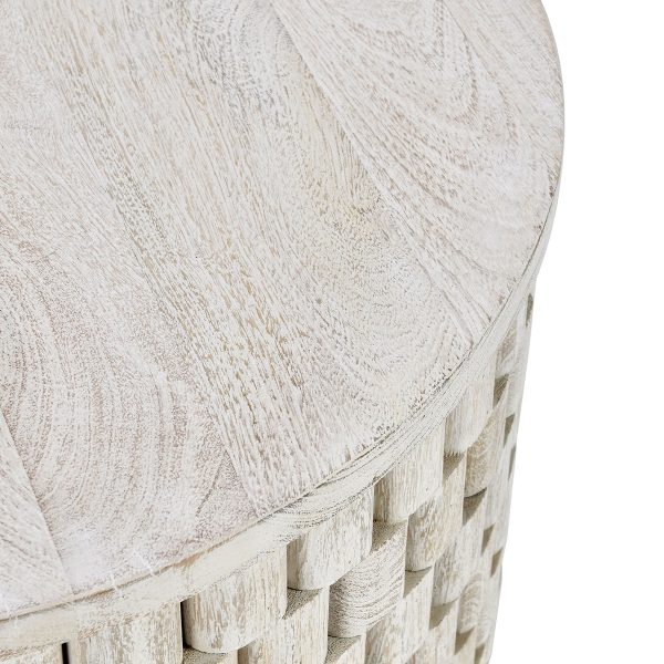 Norwood Round End Table- White Supply - Image 3