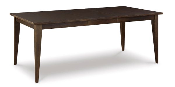 Benchmade Louisa Rectangle Dining Table with Leaf For Sale