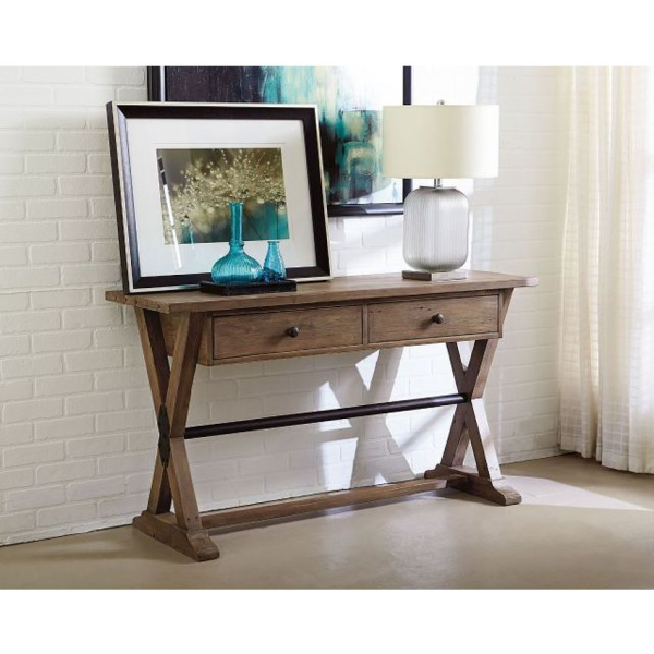 Reclamation Place Trestle Sofa Table Cheap - Image 2