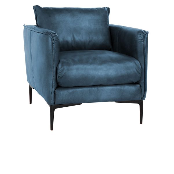 Abigail Club Chair- Blue Online Hot Sale