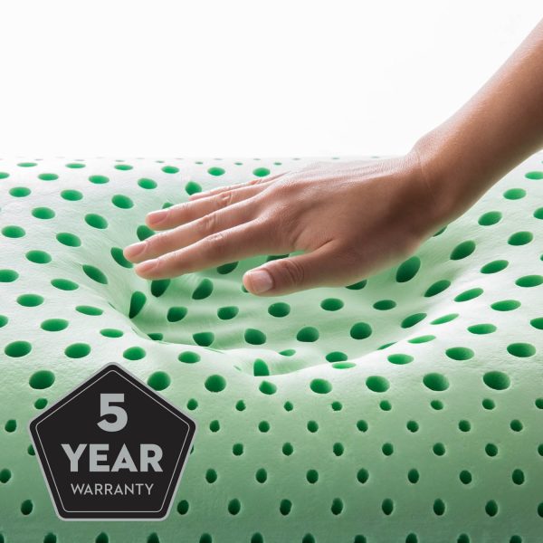 Shoulder Zoned Dough® Peppermint, Mid Loft Pillow With Aromatherapy Spray- Queen Online - Image 4
