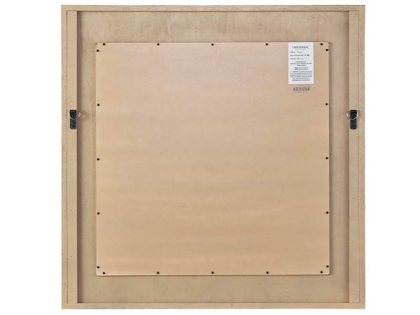 Modern Farmhouse Square Mirror- Rustic Natural Oak Online Sale - Image 3