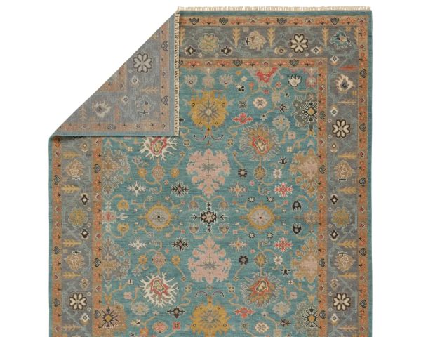 Jaipur Living Everly  Aloft Hand-Knotted  Blue YellowRug Online - Image 4