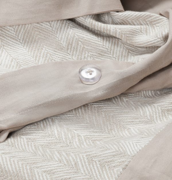 French Herringbone Natural Duvet Collection Online Hot Sale - Image 5