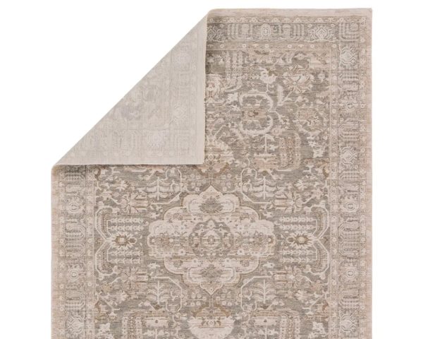 Jaipur Living Lilit Acair Medallion Beige Gray Area Rug Online Sale - Image 3