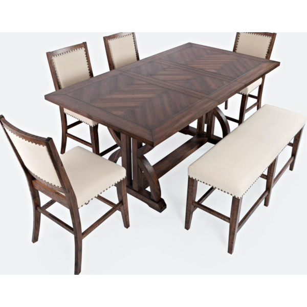 Fairview Counter 6 Piece Dining Set- Multiple Finish Options For Discount - Image 2