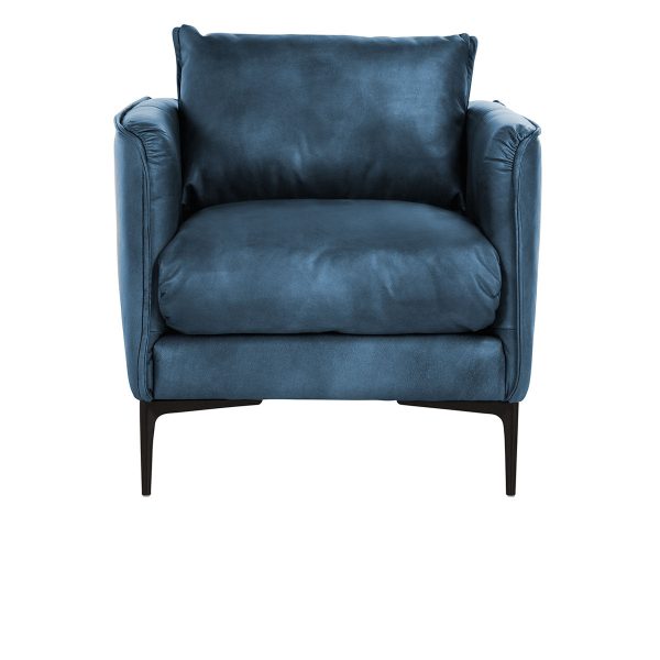 Abigail Club Chair- Blue Online Hot Sale - Image 3