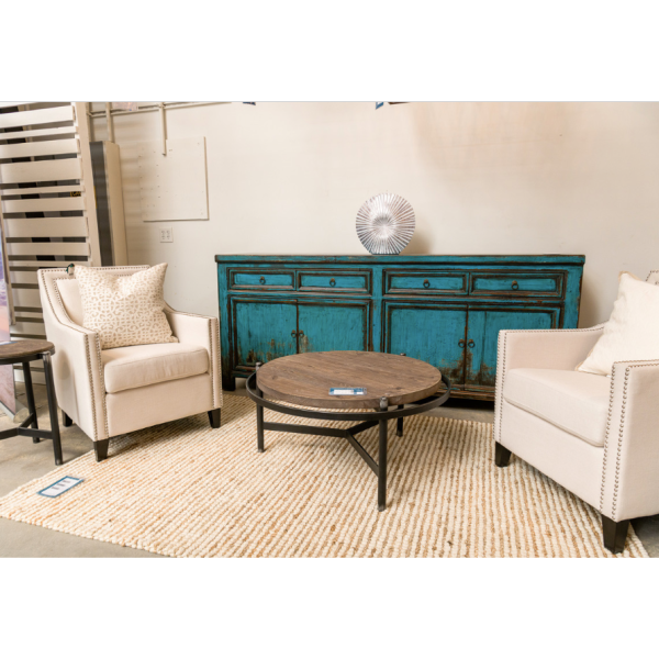 Libbit 4 Drawer 4 Door Sideboard Antique Blue For Cheap - Image 2