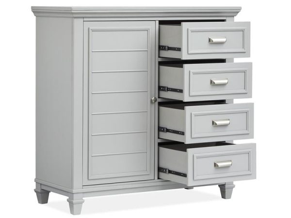 Charleston Door Chest - Grey For Sale - Image 5