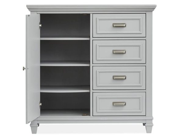 Charleston Door Chest - Grey For Sale - Image 4