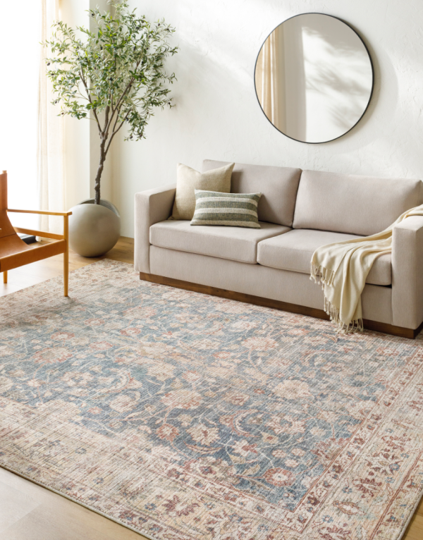 Becki Owens Marlene Rug - BOMN2303 - Blue Ivory Hot on Sale - Image 3